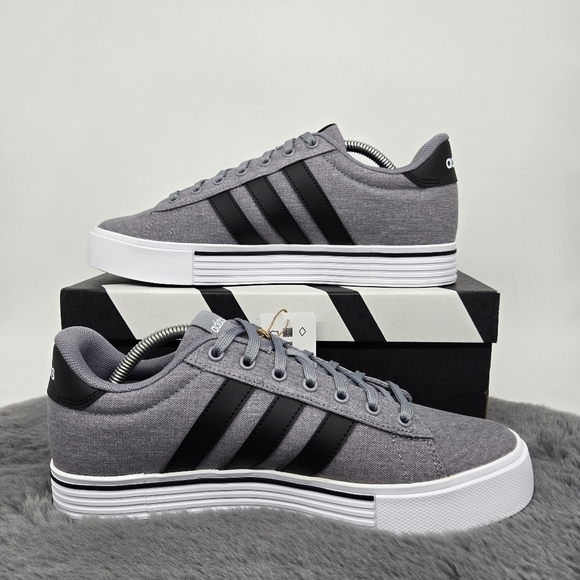 New adidas Daily 4.0 Grey Core Black Men's Shoes Size 9.5 - Picture 6 of 8